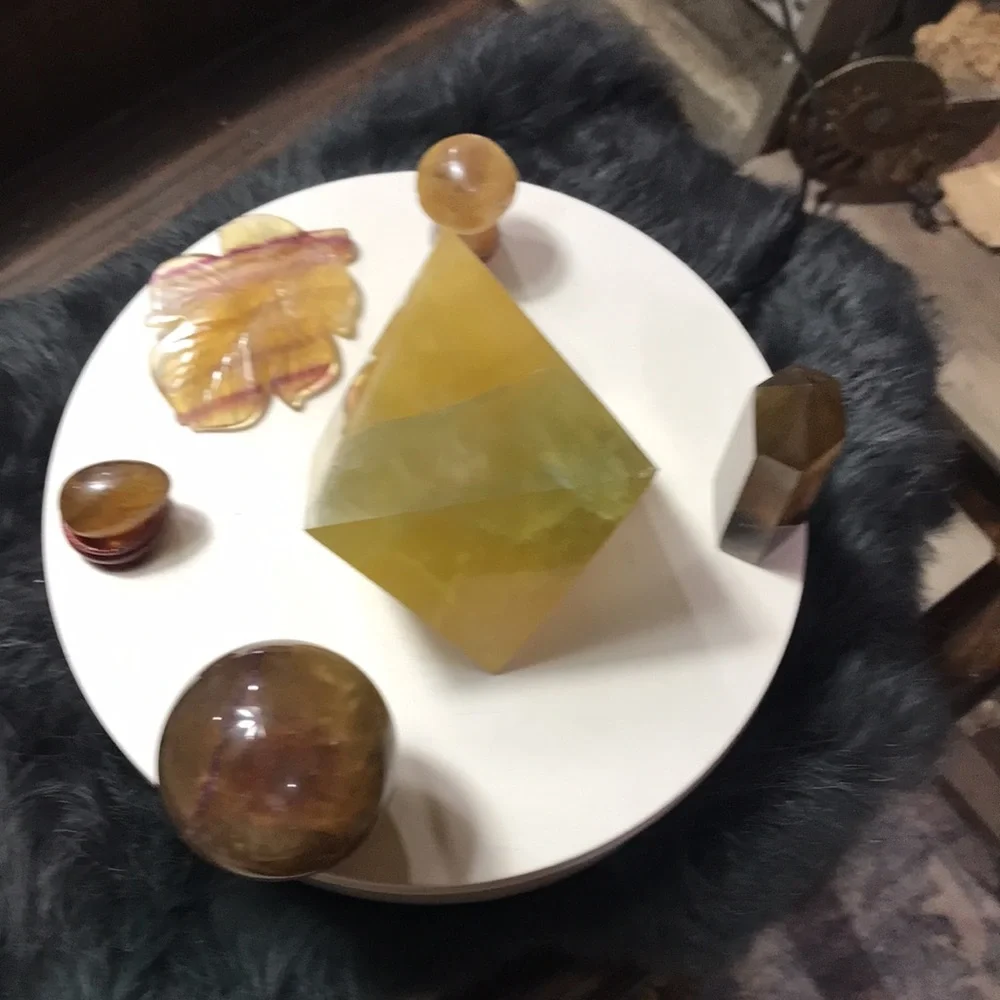 Fluorite  yellow set - Picture 15 of 17
